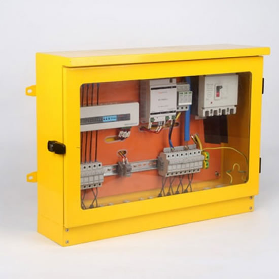 What are two different types of power distribution box installation?