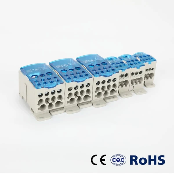 Unipolar Modular Panel Power Screw Cage Distribution Terminal Block