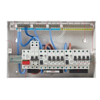 Metal Consumer Unit British Standard Domestic Householding Circuit Protection System /MCB/RCD/RCBO/SPD/AFDD Assemble